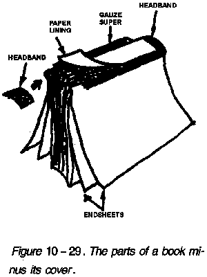 The parts of a book minus its cover